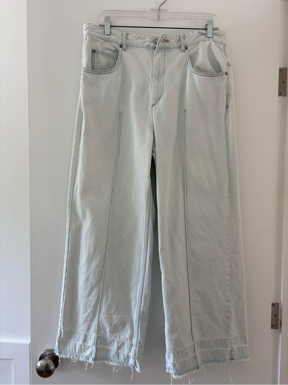 Isabel Marant Etoile Light Blue Wide Leg Jeans